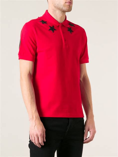 givenchy red white grey polo|Givenchy polo shirt sale.